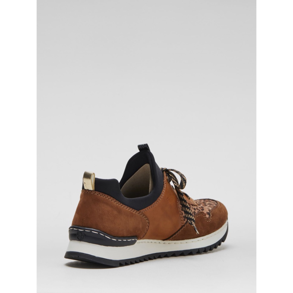 Tan Rieker Tan Trainer Med Leoparddetalj