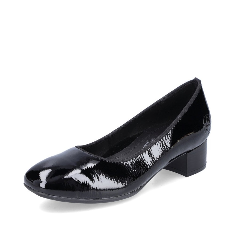 Sorte Rieker 49260 Slip-on-sko For Kvinner