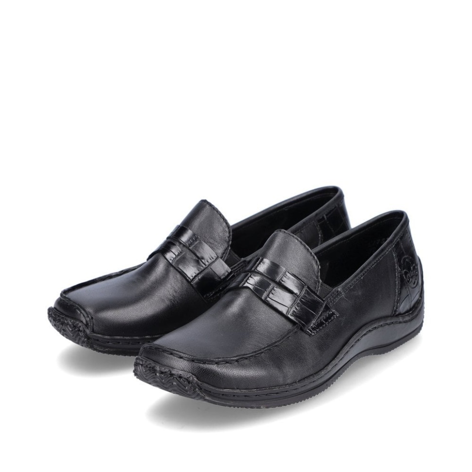 Svarte Rieker L1752 Kvinner Svarte Sko