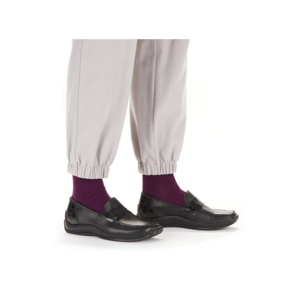 Svarte Rieker L1752 Kvinner Svarte Sko