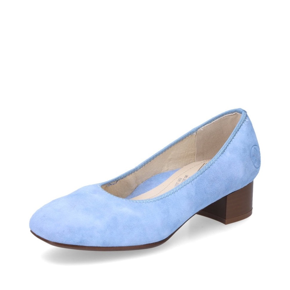 Blå Rieker 49260 Dame Slip-on Sko