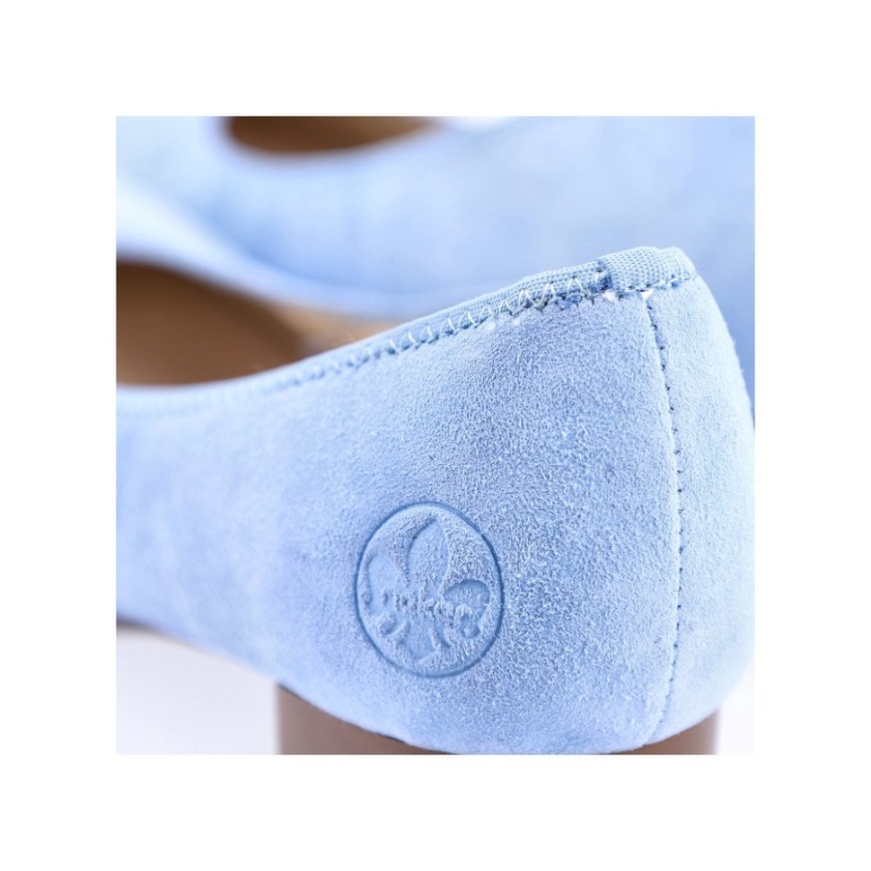 Blå Rieker 49260 Dame Slip-on Sko