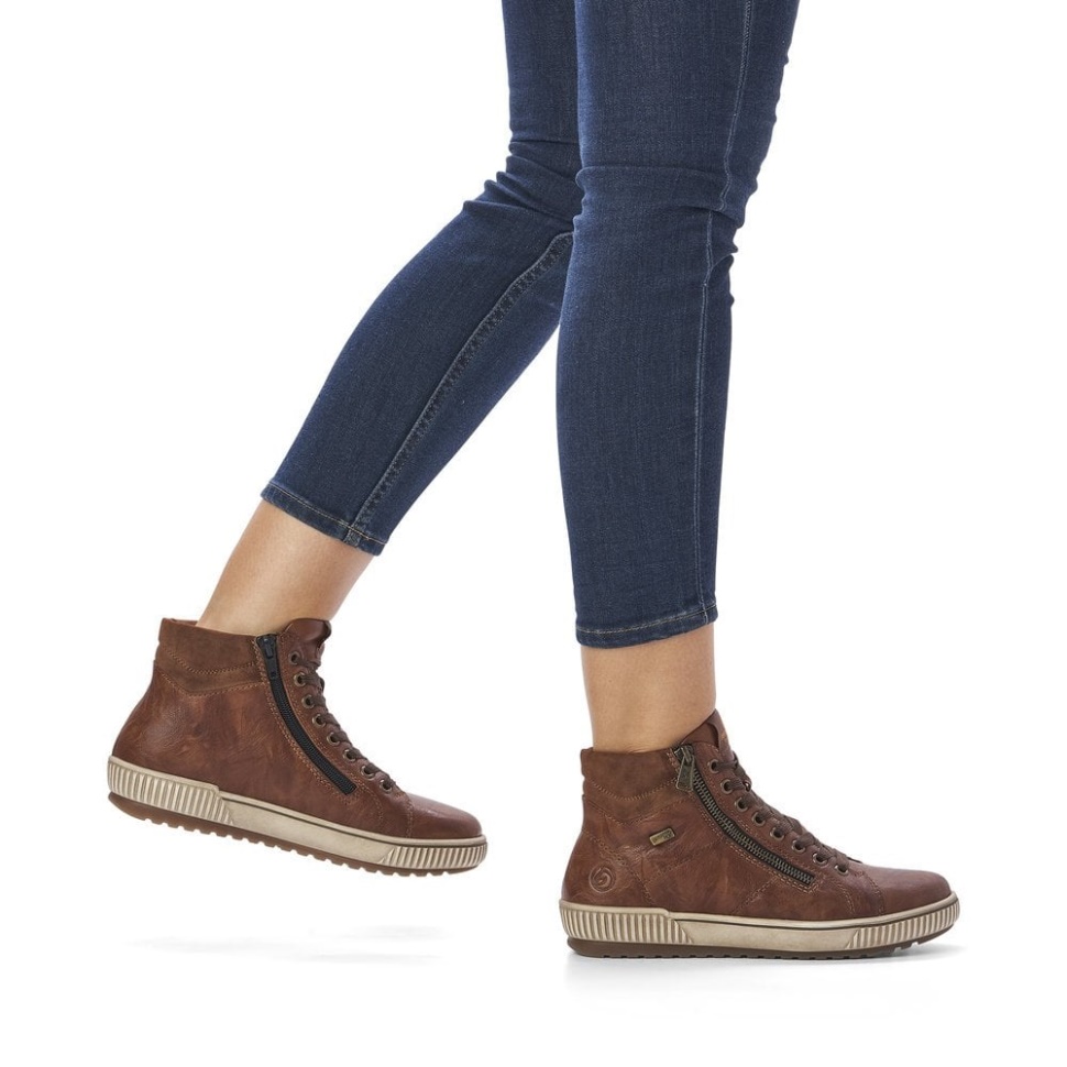 Rieker Brun Remonte D0772 Damestøvler