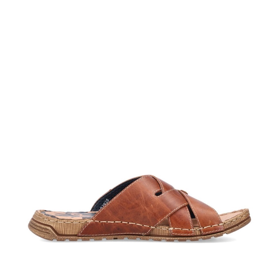 Brune Rieker 21999 Herresandaler