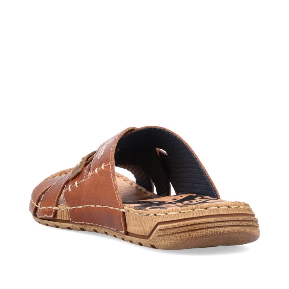 Brune Rieker 21999 Herresandaler