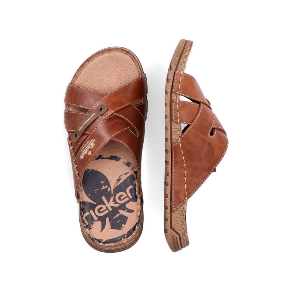 Brune Rieker 21999 Herresandaler