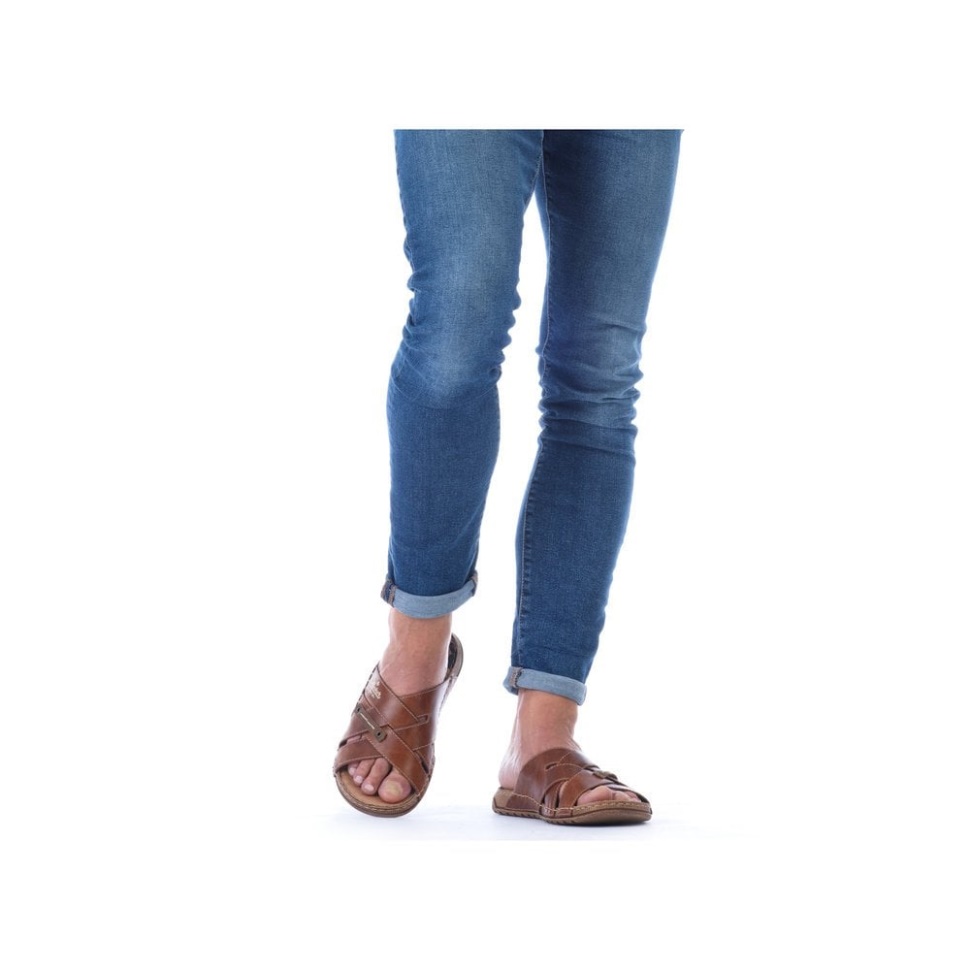 Brune Rieker 21999 Herresandaler