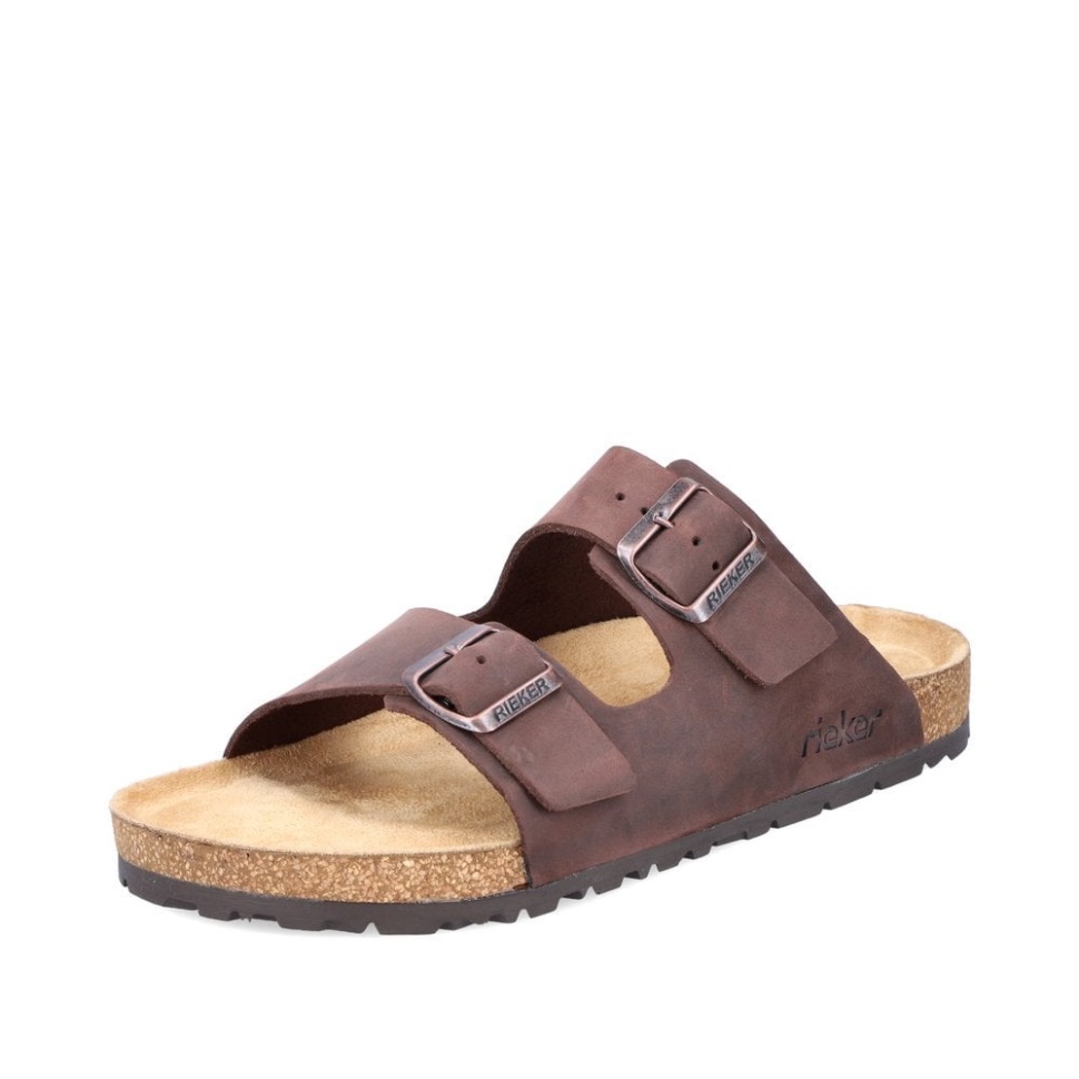 Brune Rieker 22190 Herresandaler