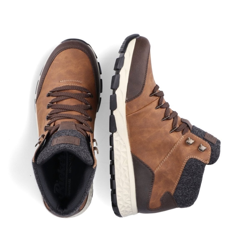 Brune Rieker F6744 Herrestøvler