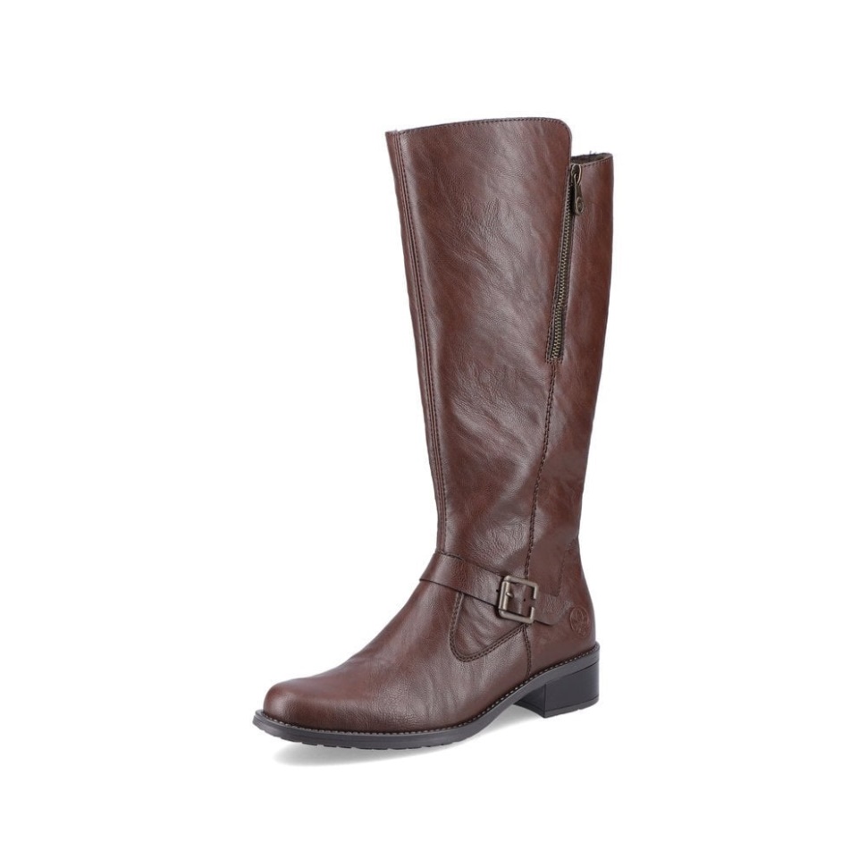 Brune Rieker Z7360 Damestøvler