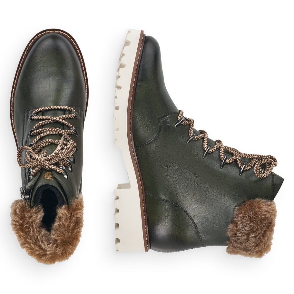 Rieker Grønn Remonte D8692 Damestøvler