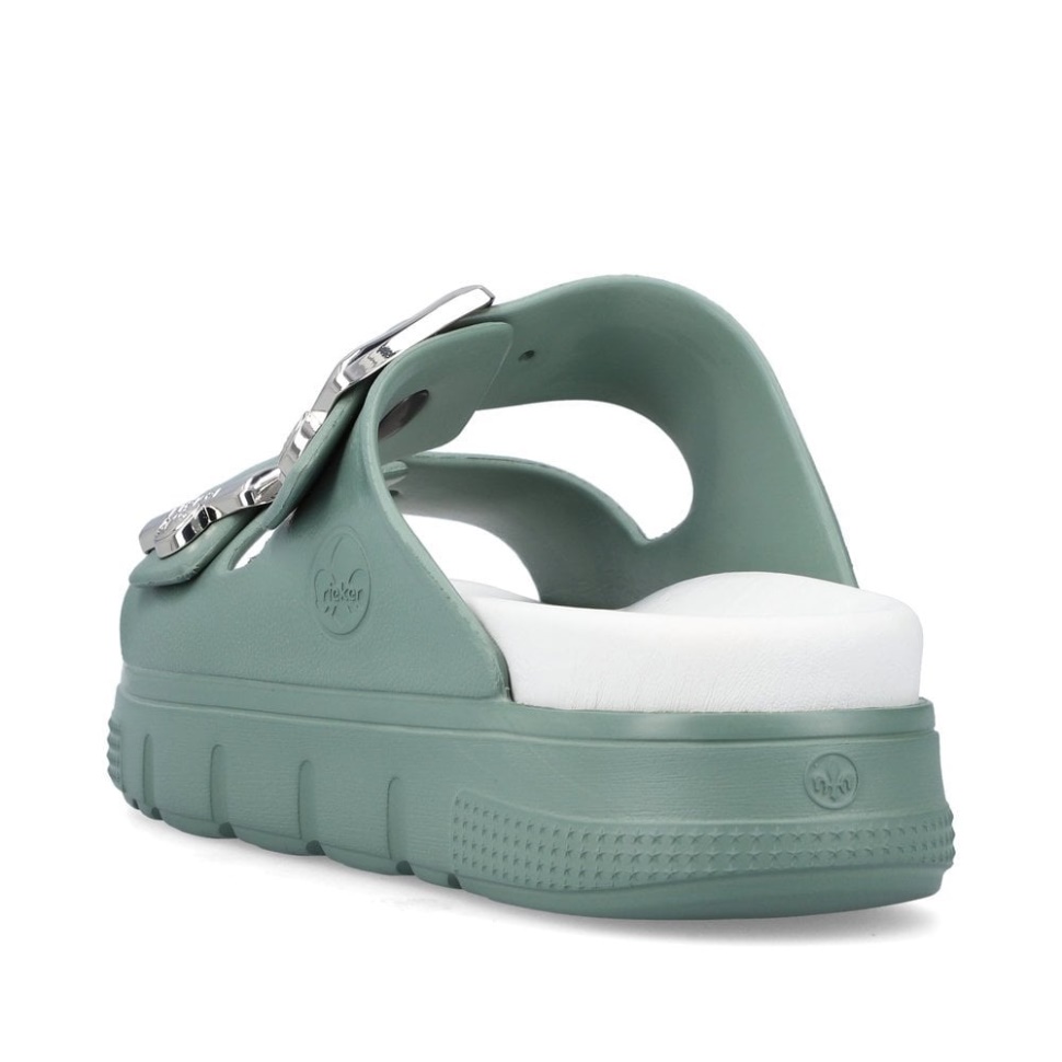 Grønne Rieker P2180 Damesandaler