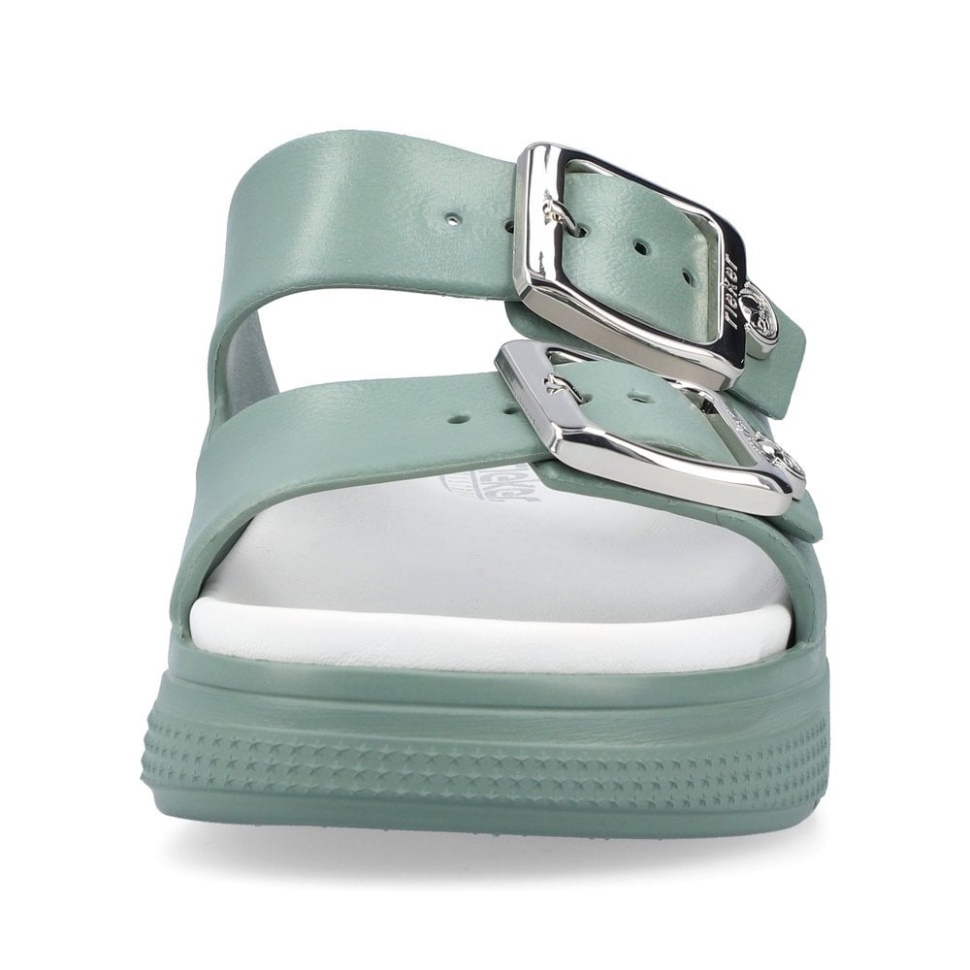 Grønne Rieker P2180 Damesandaler