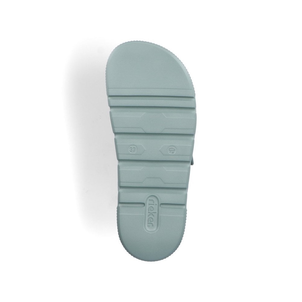 Grønne Rieker P2180 Damesandaler