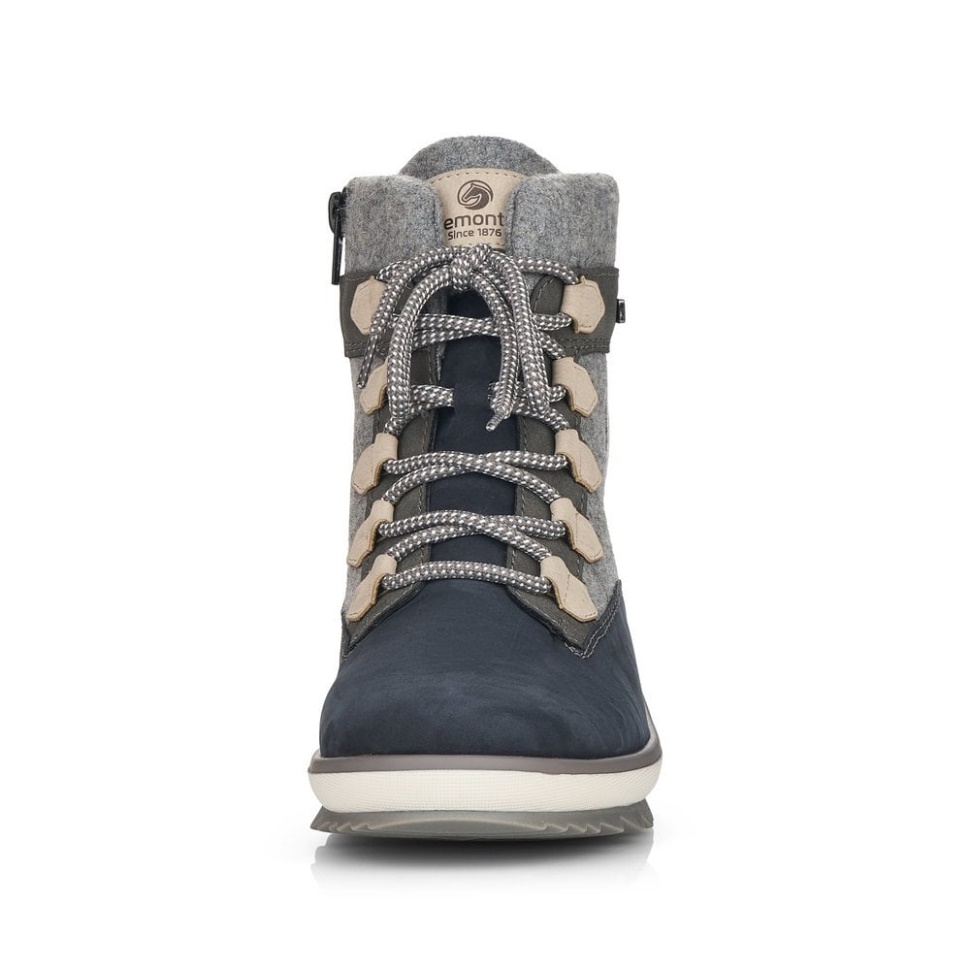 Rieker Grå Remonte R8481 Damestøvler