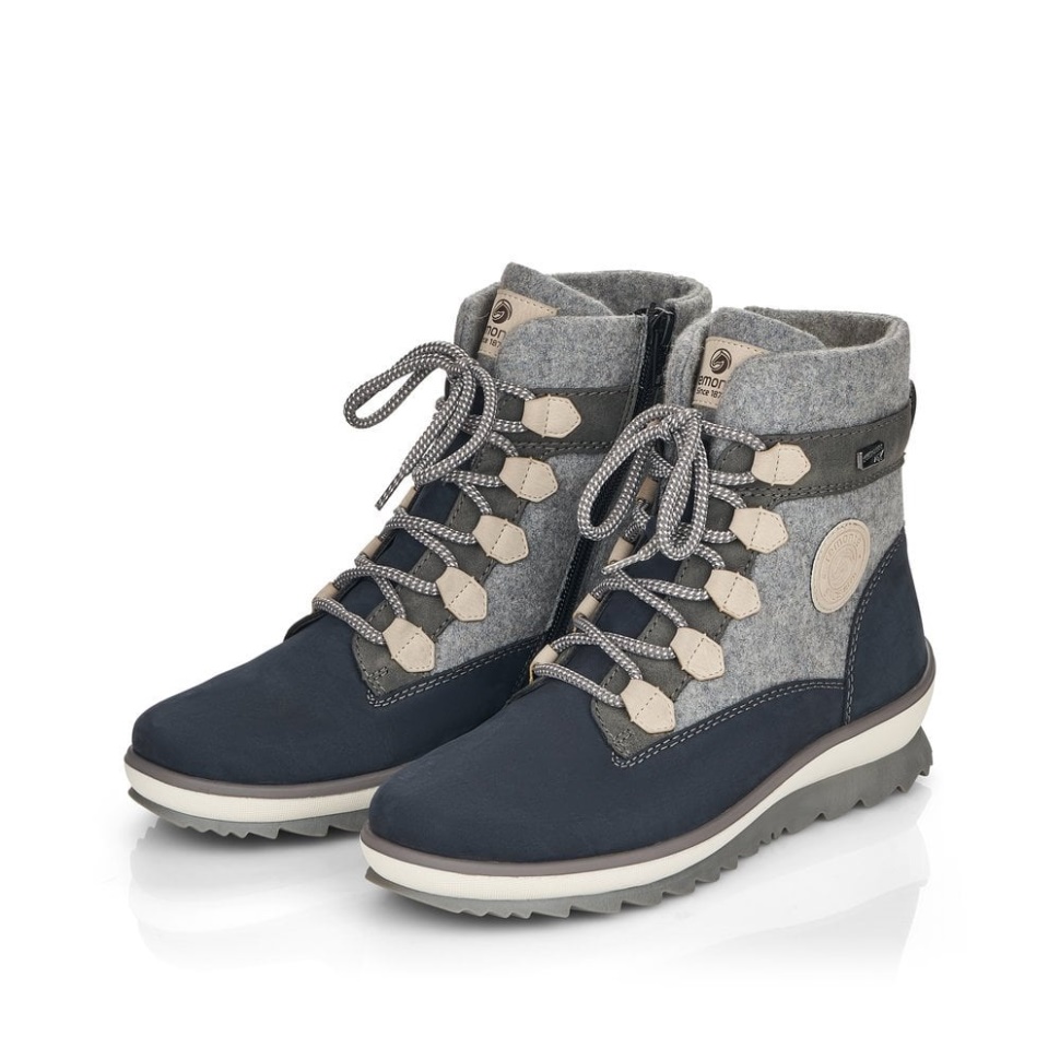 Rieker Grå Remonte R8481 Damestøvler