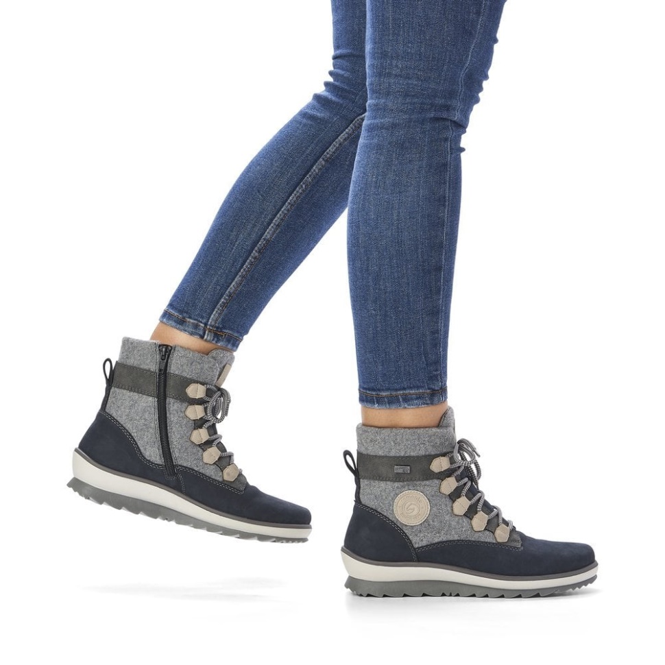 Rieker Grå Remonte R8481 Damestøvler