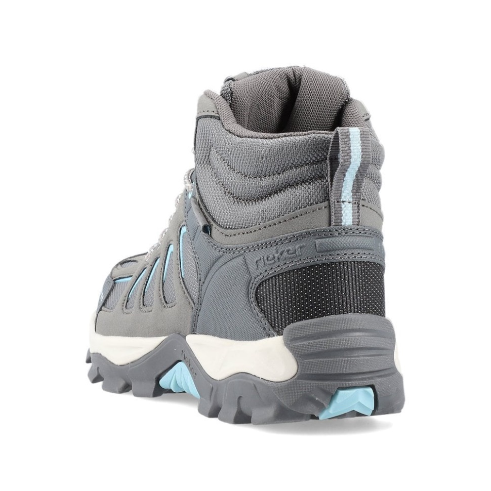 Grå Rieker X8820 Damestøvler