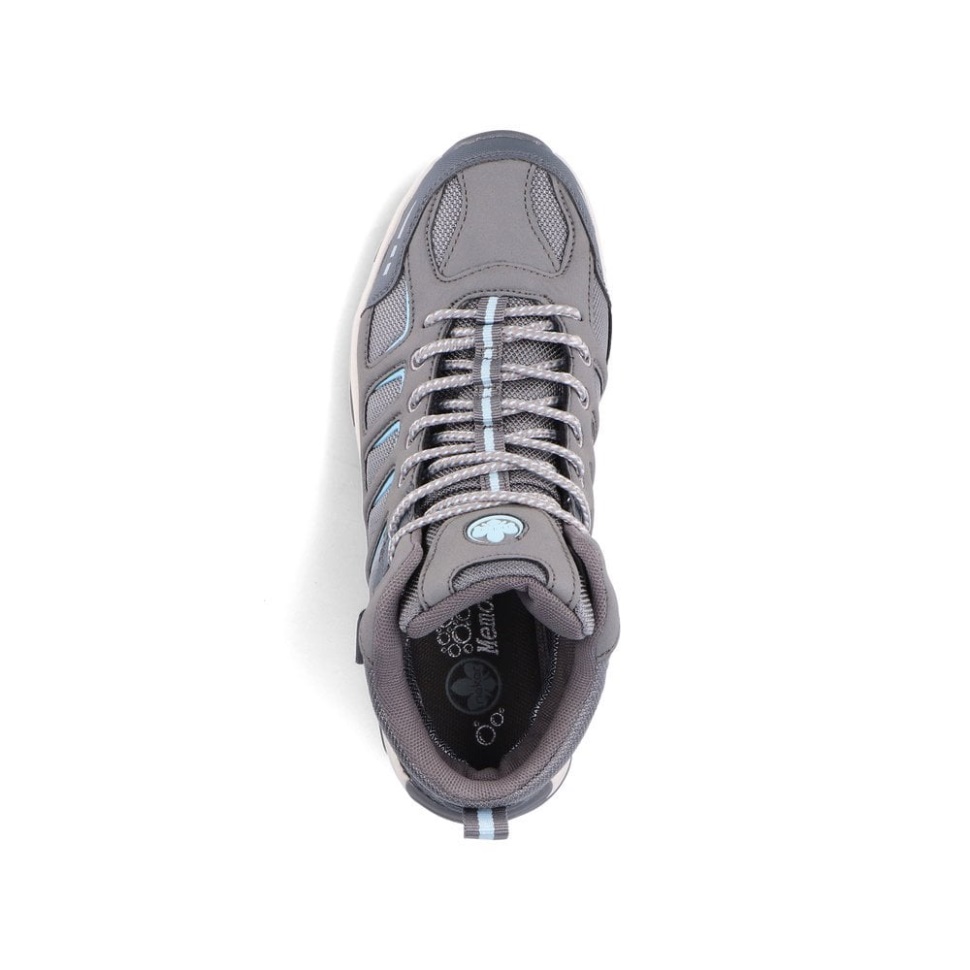 Grå Rieker X8820 Damestøvler