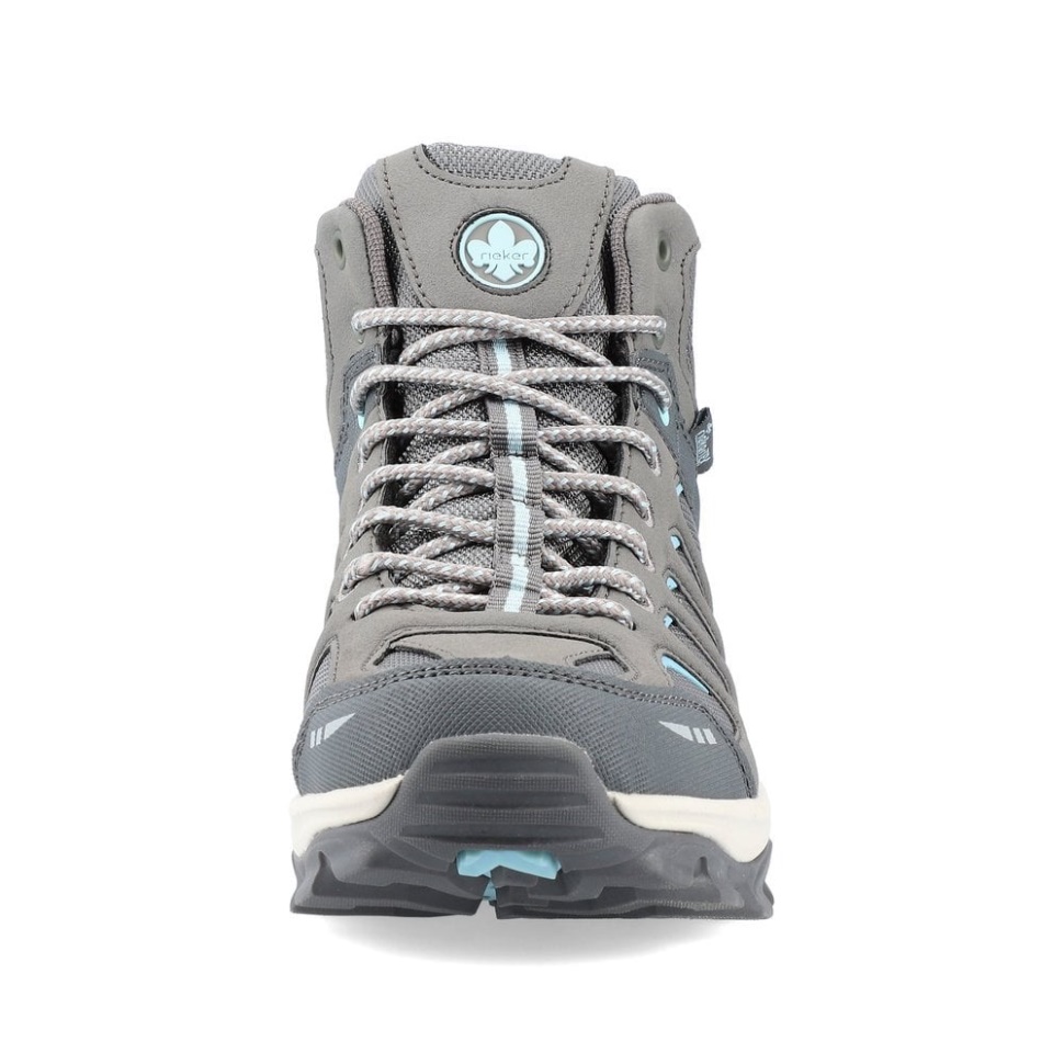 Grå Rieker X8820 Damestøvler