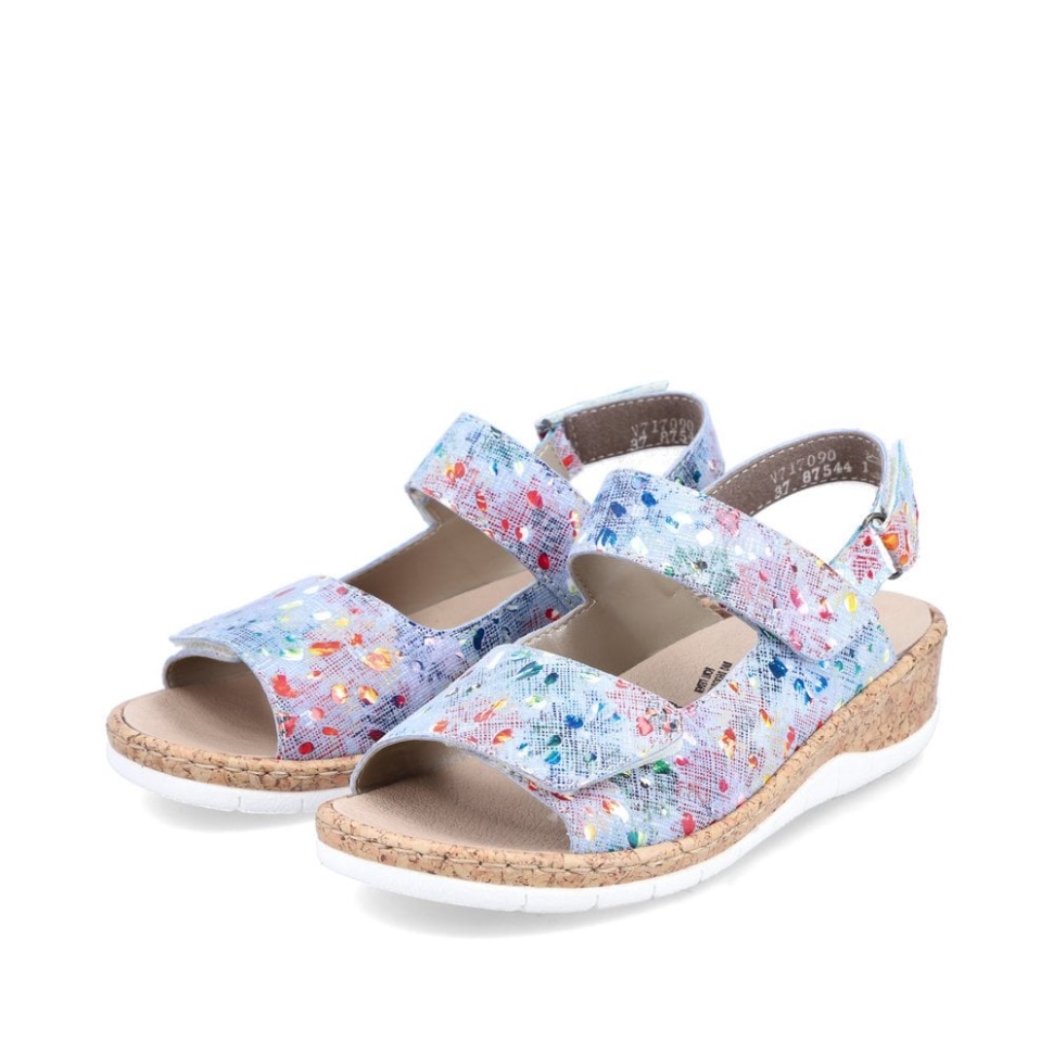 Metallic Rieker V7170 Damesandaler