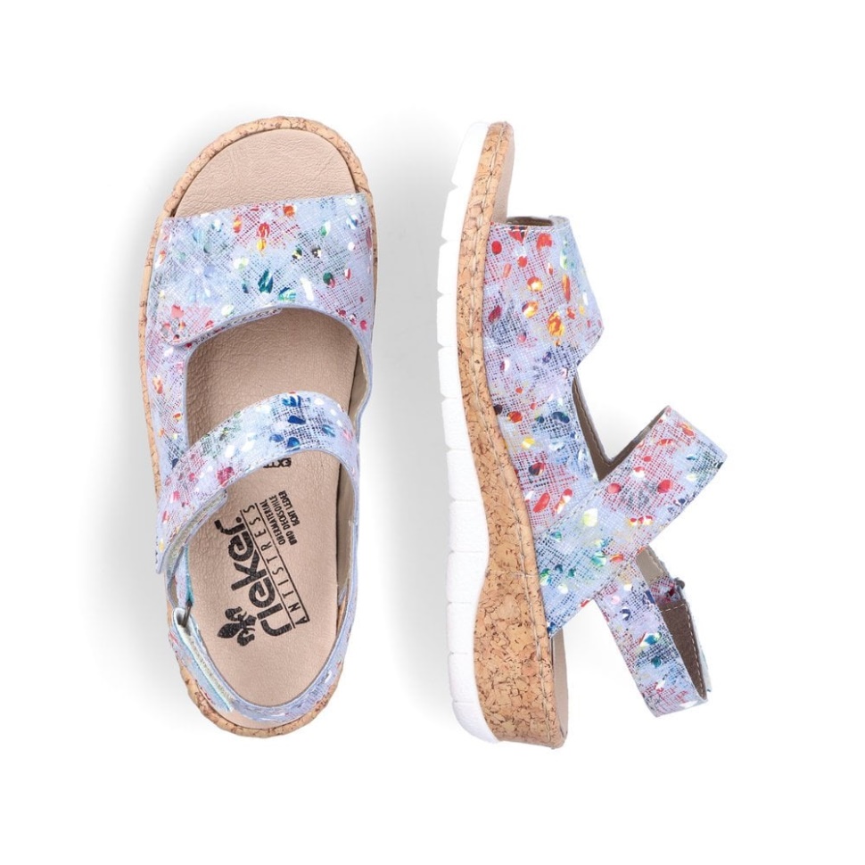 Metallic Rieker V7170 Damesandaler