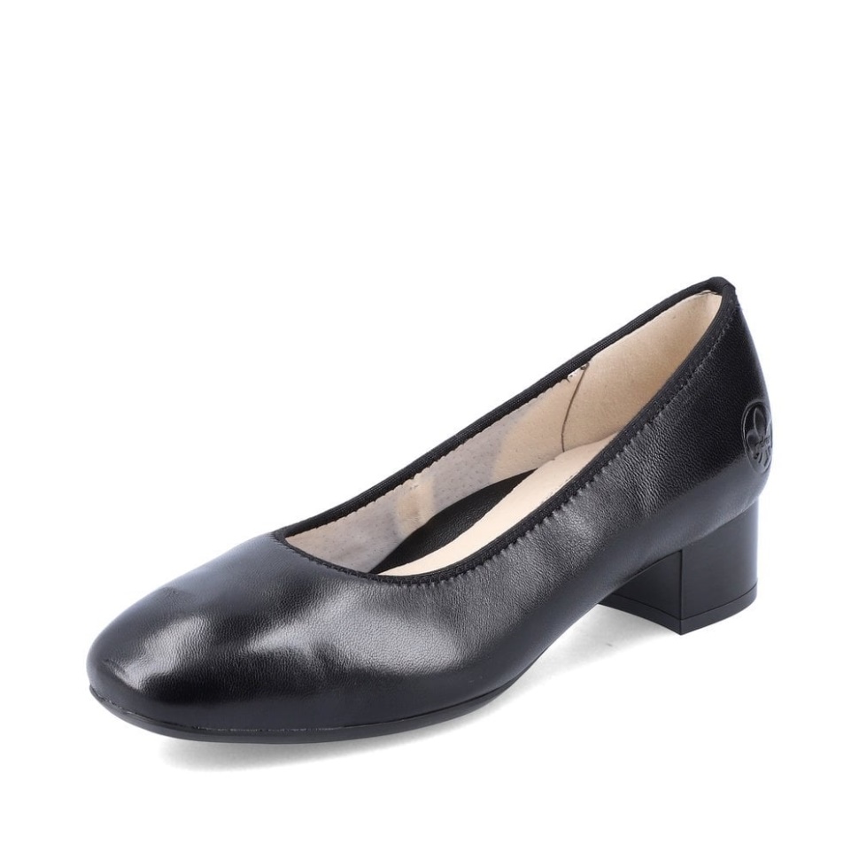 Rieker 49260 Kvinner Slip-on Sorte Sko