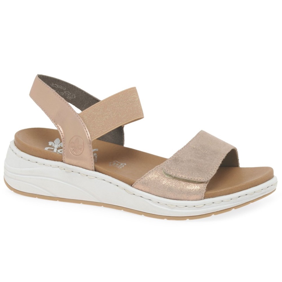 Metallic Rieker Eastbourne Damesandaler