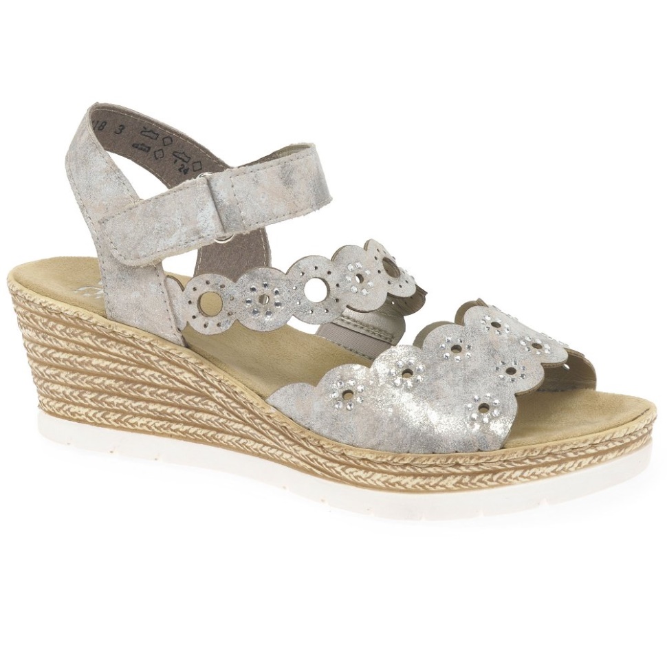 Rieker Niro Damer Kilehæl Sandaler Måne