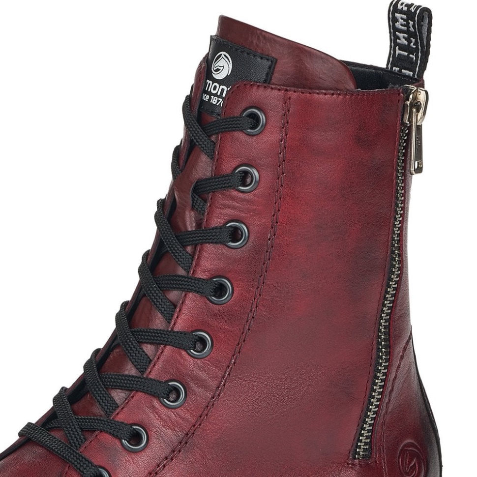 Rieker Røde Remonte D4871 Damestøvler