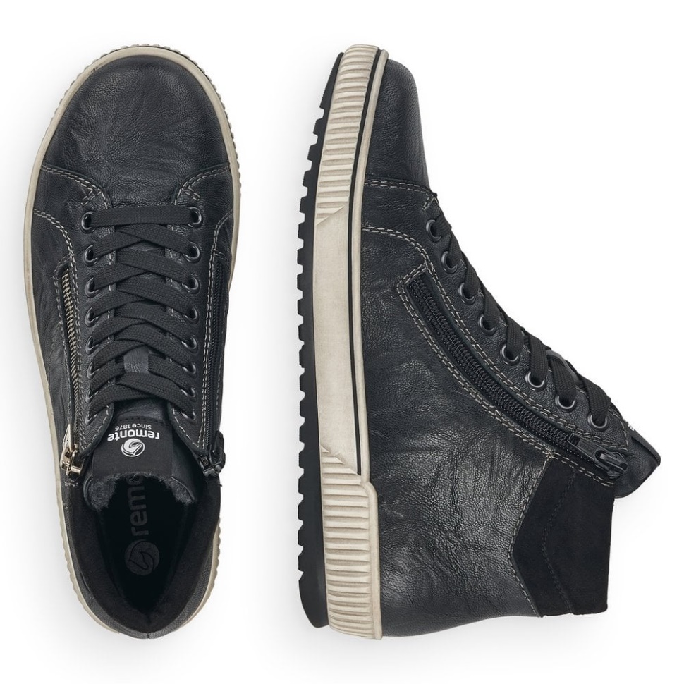 Rieker Remonte D0772 Damestøvler Svart