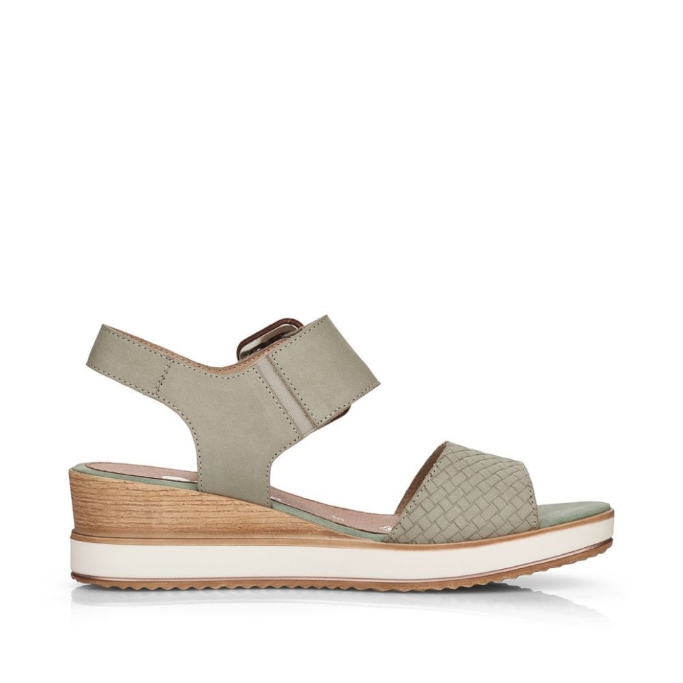 Rieker Remonte D6453 Dame Sandaler Grønn
