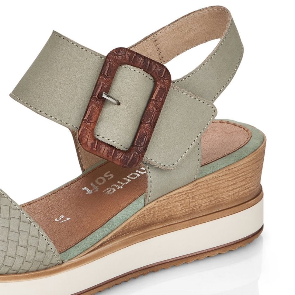 Rieker Remonte D6453 Dame Sandaler Grønn