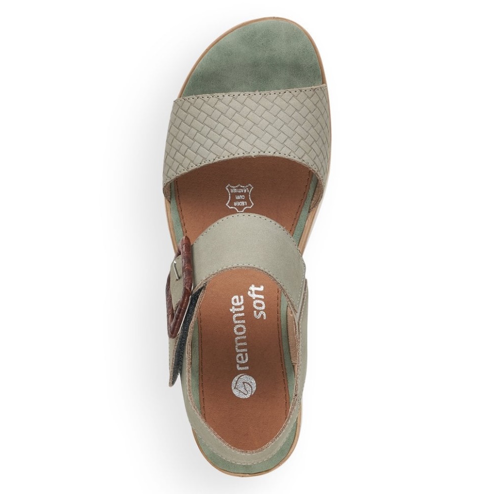 Rieker Remonte D6453 Dame Sandaler Grønn