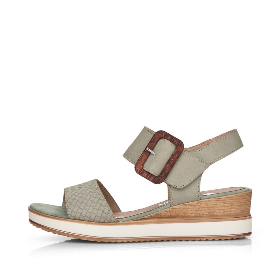 Rieker Remonte D6453 Dame Sandaler Grønn