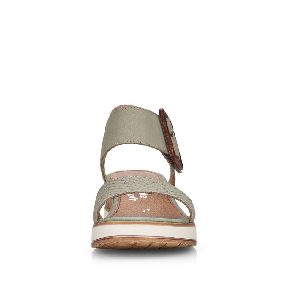 Rieker Remonte D6453 Dame Sandaler Grønn
