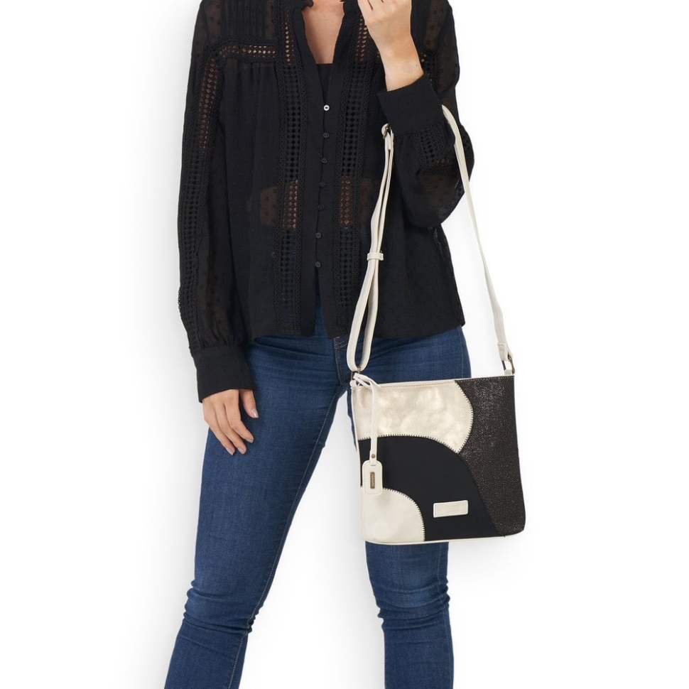 Rieker Remonte Q0704-60 Dame Beige Glidelåsveske Beige