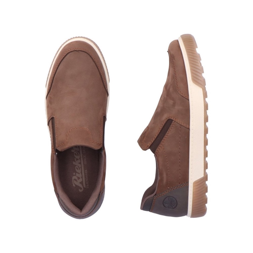 Rieker 18951 Herre Slip-on Sko Brun