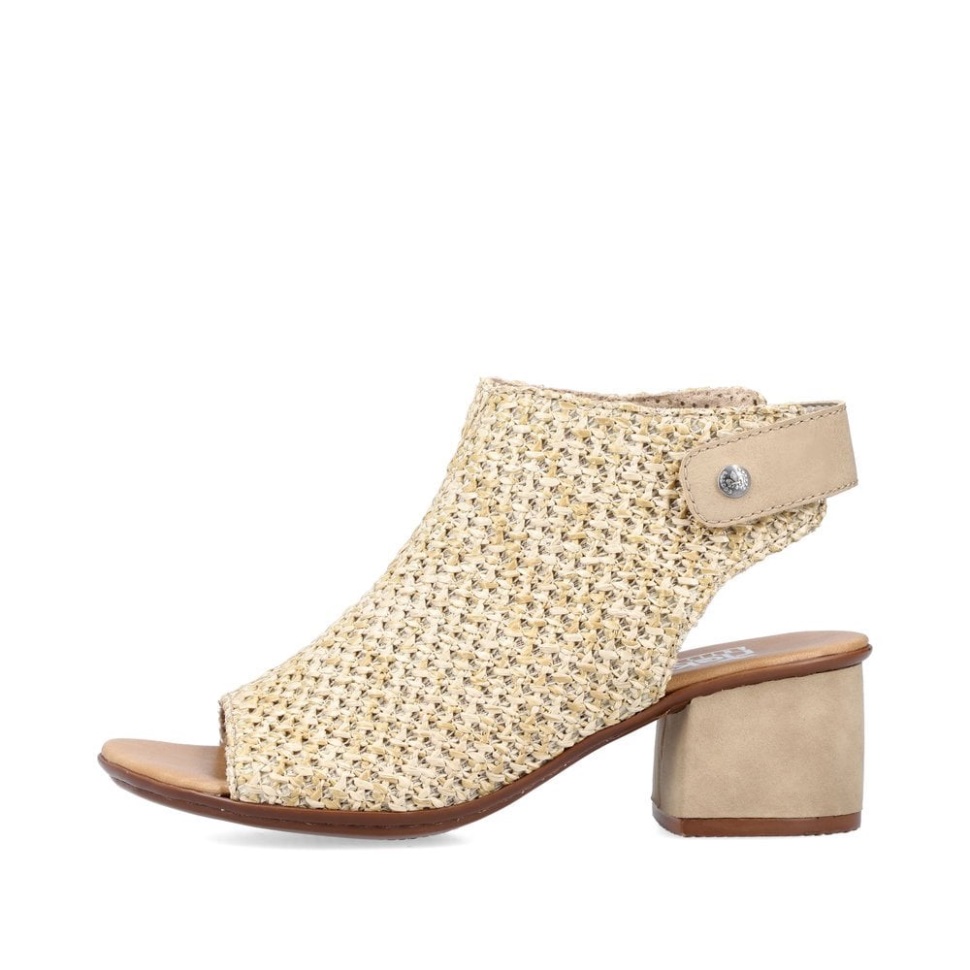 Rieker 64670 Dame Sandaler Beige