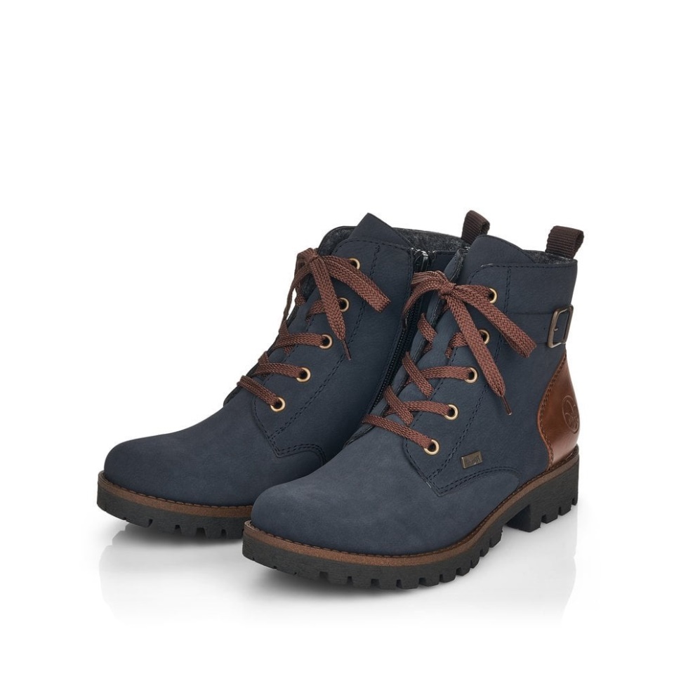 Rieker 78502 Damestøvler Blå