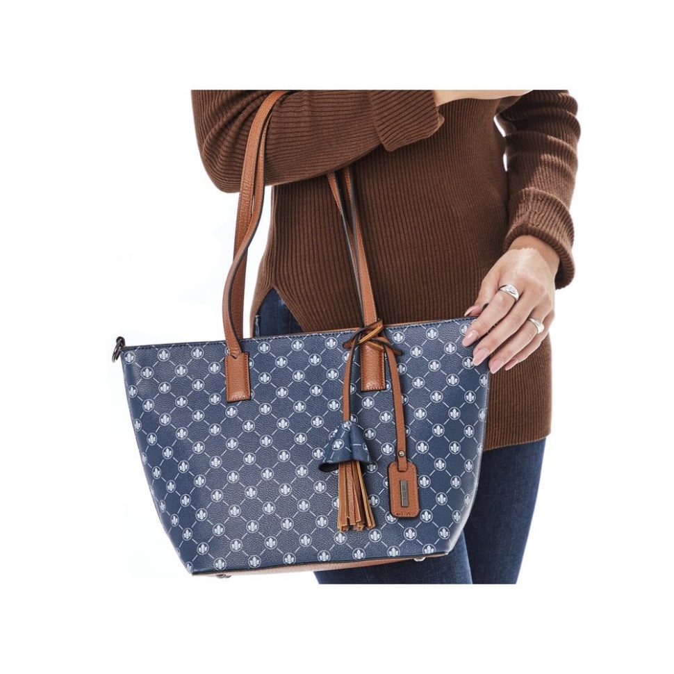 Rieker H1305-14 Dame Blå Glidelåsveske Blå