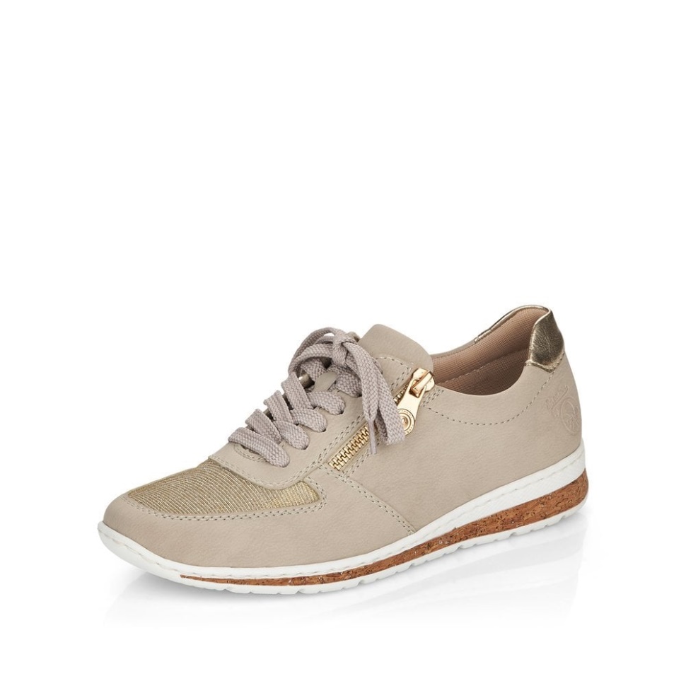 Rieker N5121 Damesko Beige