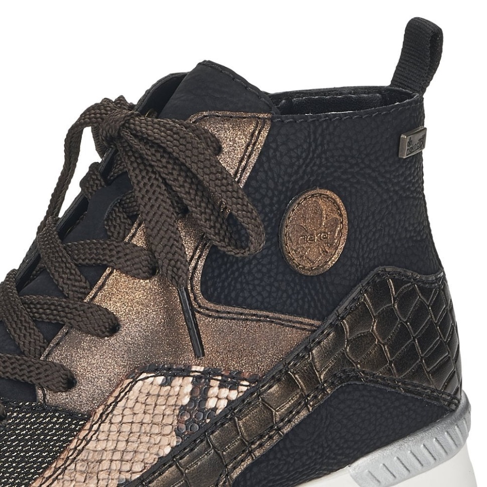 Rieker N7610 Damestøvler Svart