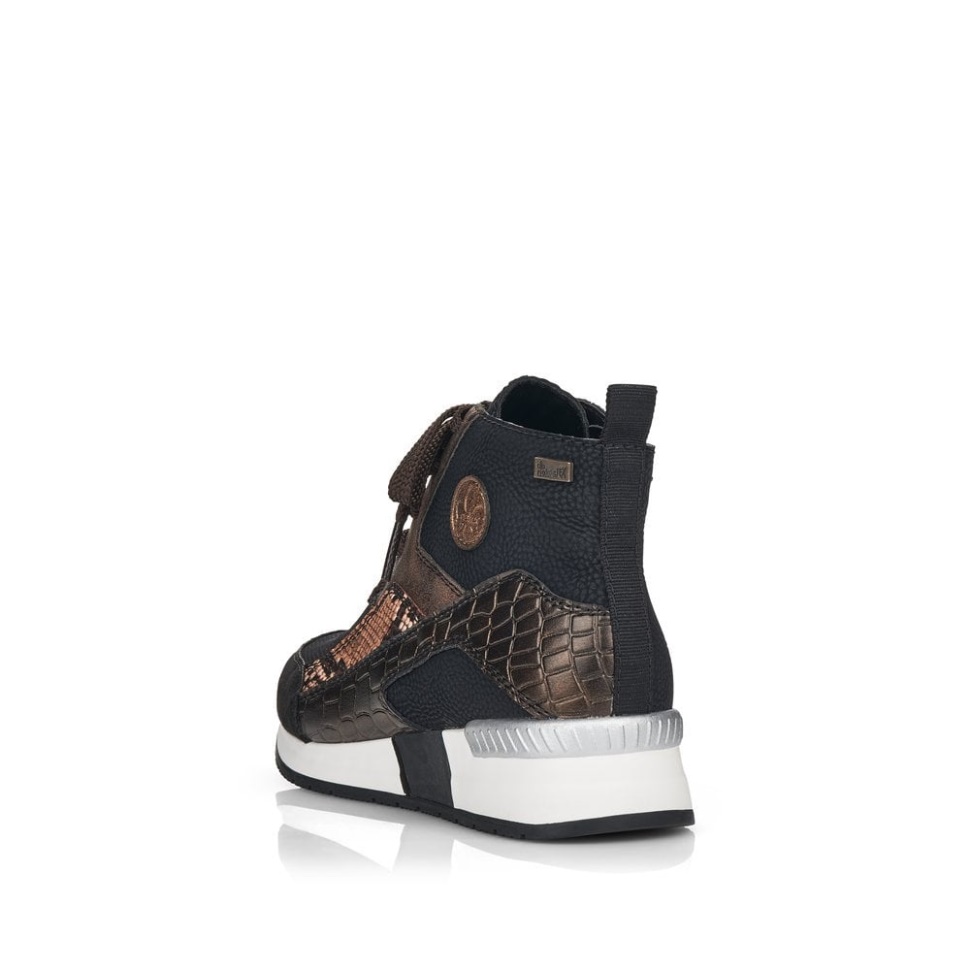 Rieker N7610 Damestøvler Svart