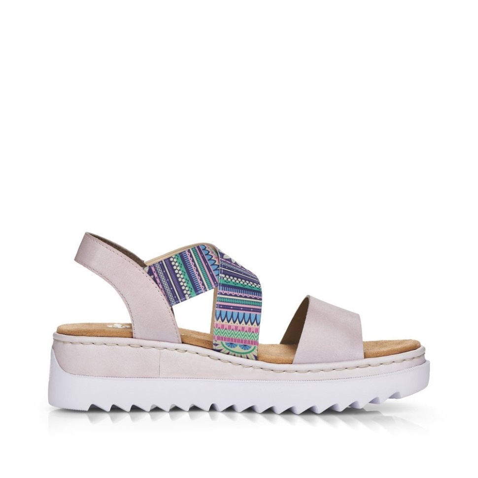 Rose Rieker V44g8 Women Sandals