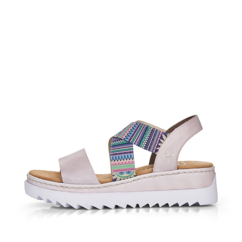 Rose Rieker V44g8 Women Sandals