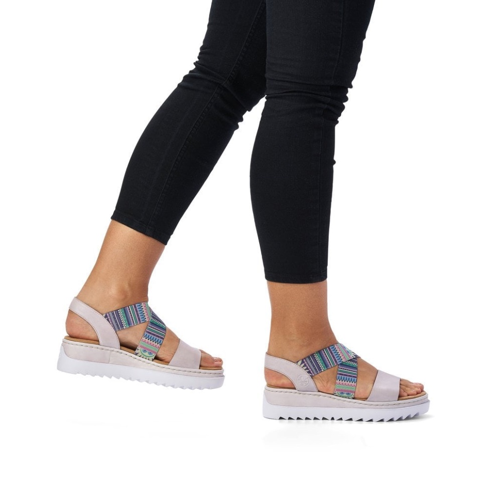 Rose Rieker V44g8 Women Sandals