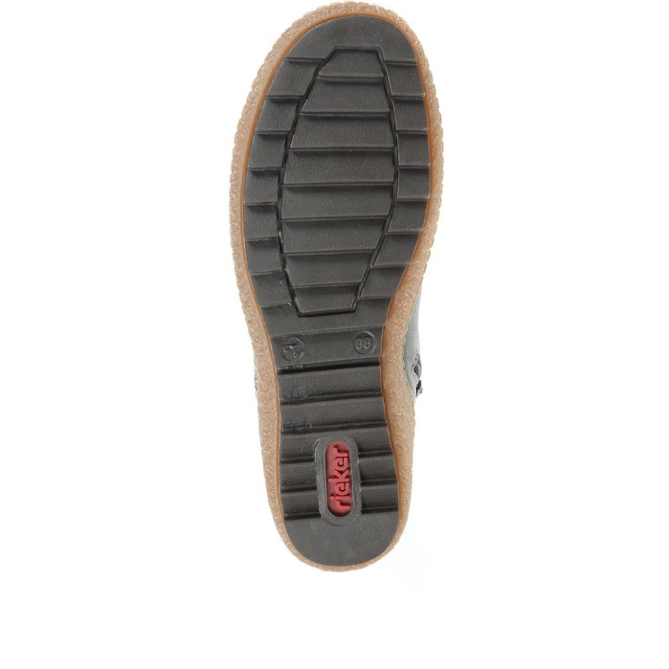 Rieker Blå Joely Ankelstøvletter