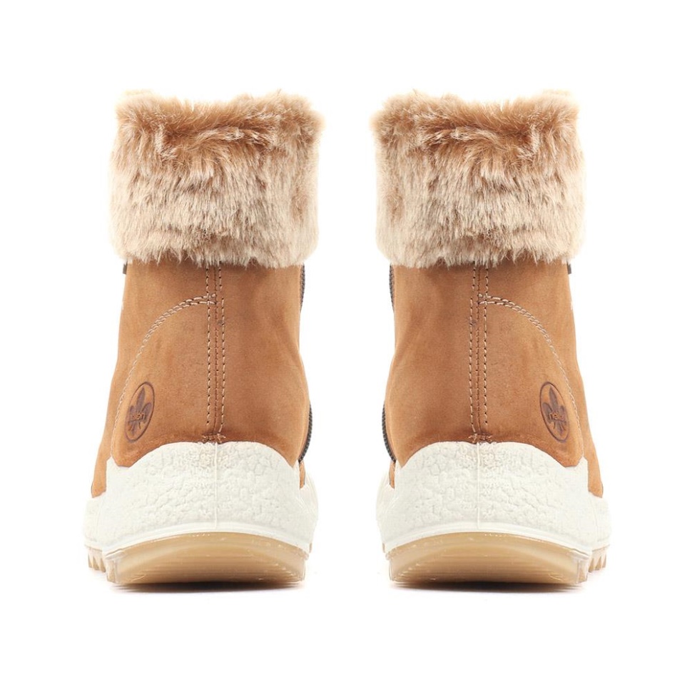 Rieker Brune Turstøvler Med Snøring