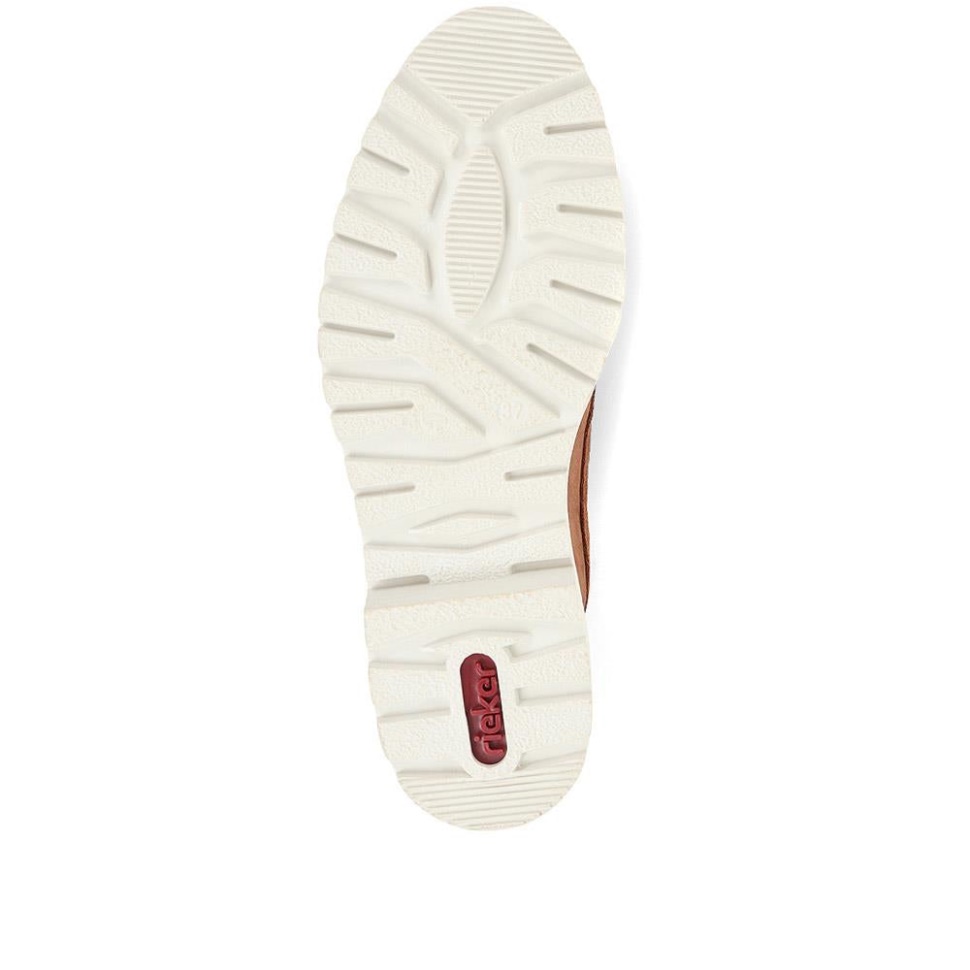 Rieker Casual Loafers Med Spenne Brun